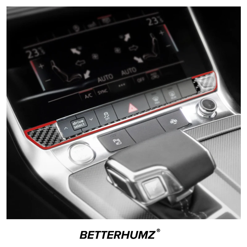 For Audi A6 C8 4K 2019-2023 Car Gear Panel Sticker Gear Box