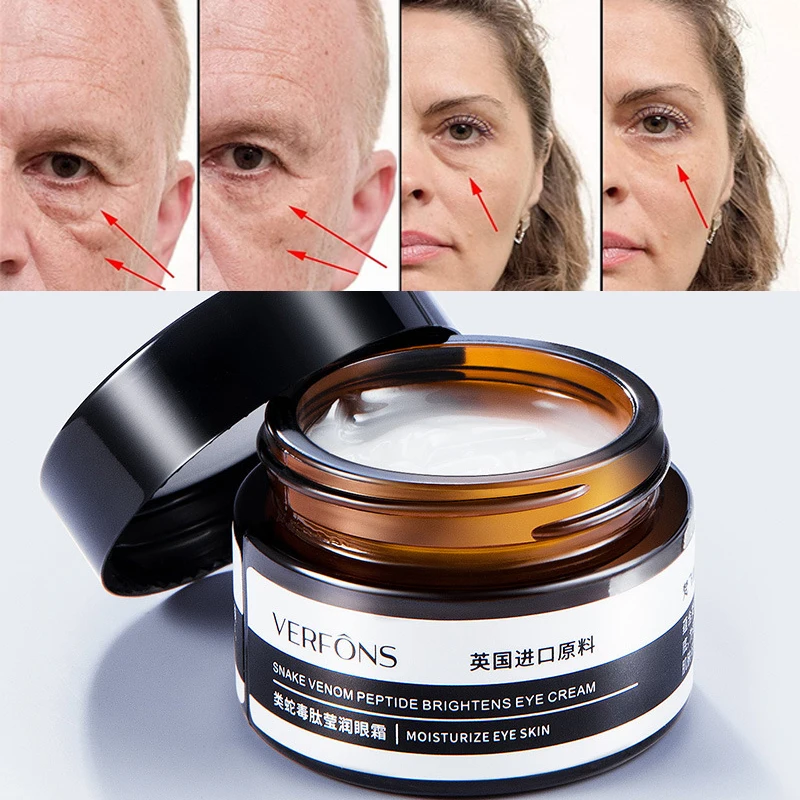1PC Eye Cream Anti Wrinkle Anti Aging Remove Dark Circles Anti-Puffiness Fade Fine Lines Firming Brighten Skin Eye Cream 30g