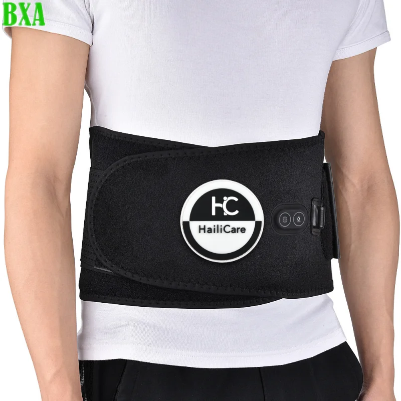 New Heating Massage Belt Electric Lumbar Spine Support Brace Heat Therapy Vibration Waist Massager Lower Back Muscle Relaxation electric foot spa bath massager rolling vibration heat electric oxygen bubbles foot massage for relieve pressure relaxation 220v