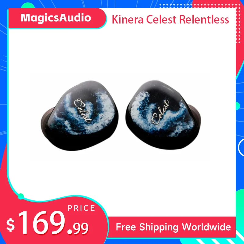 

Kinera Celest Relentless 1DD+6BA Hybrid In-Ear Monitor Earphones Wired Hybrid Headphone with 3.5mm+4.4mm Interchangeable Plugs