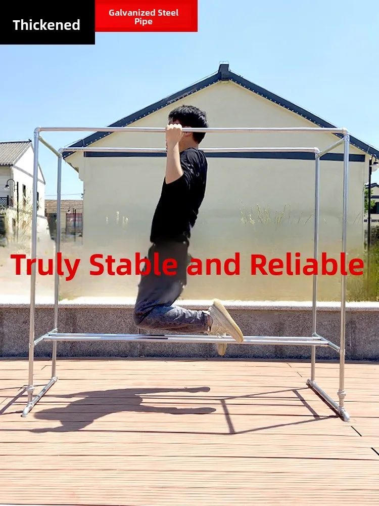 Outdoor Galvanized Steel Tube Double Rod Free Standing Clothes Drng Ra Balcony Stainl Steel Windproof Clothesline