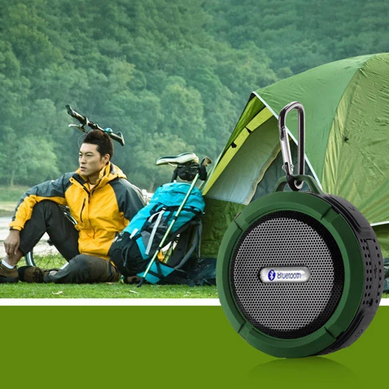 C6 Portable Bluetooth Speaker Wireless Waterproof Shower Speakers for Phone Bluetooth Soundbar Hand Free Car Speaker Loudspeaker 5