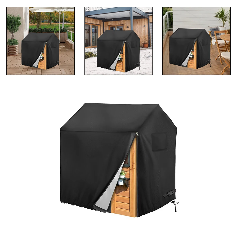 Housse De Protection Extérieure Pour Maison De Jeu Enfants - 142x142x152cm, Oxford 210D, Fenêtres