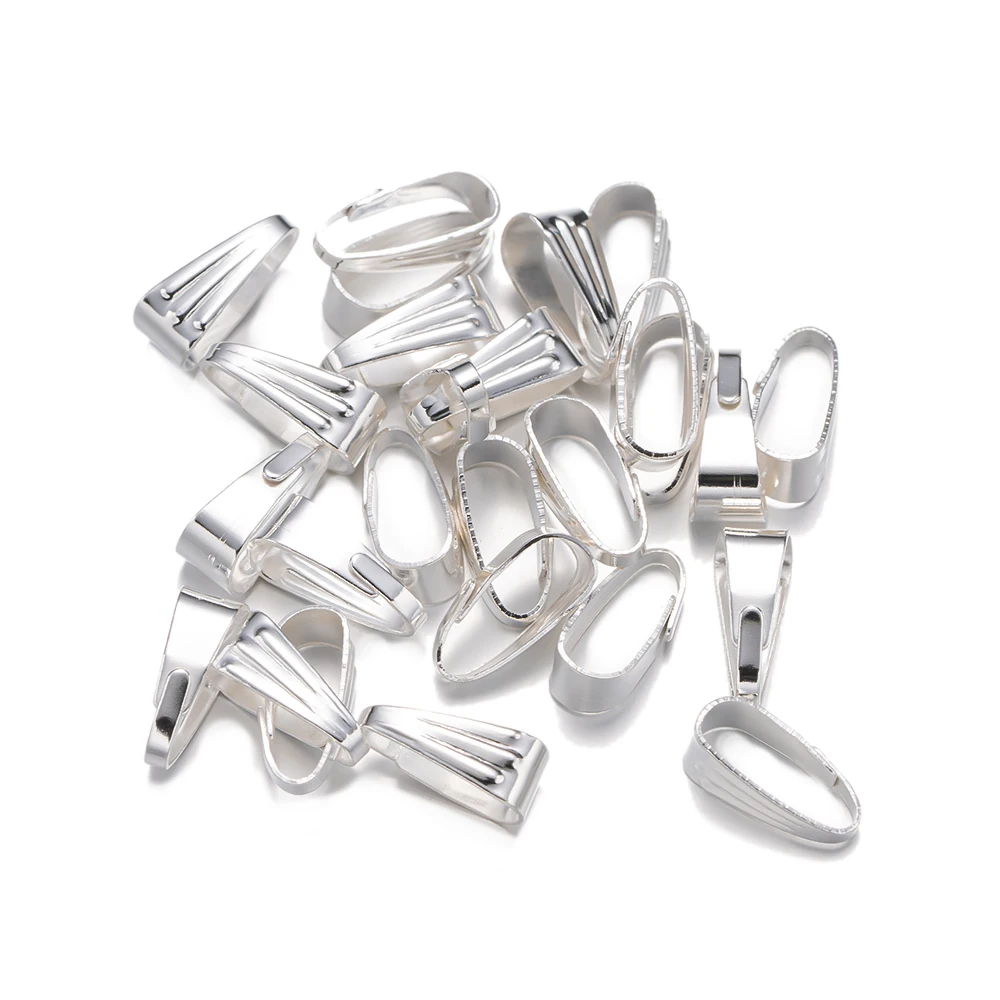 200 teile/los 7 8mm Anhänger Clips Prise Bügel verschluss Anschlüsse Halskette Haken für Schmuck machen Suche Teile Zubehör Zubehör – Detail 9