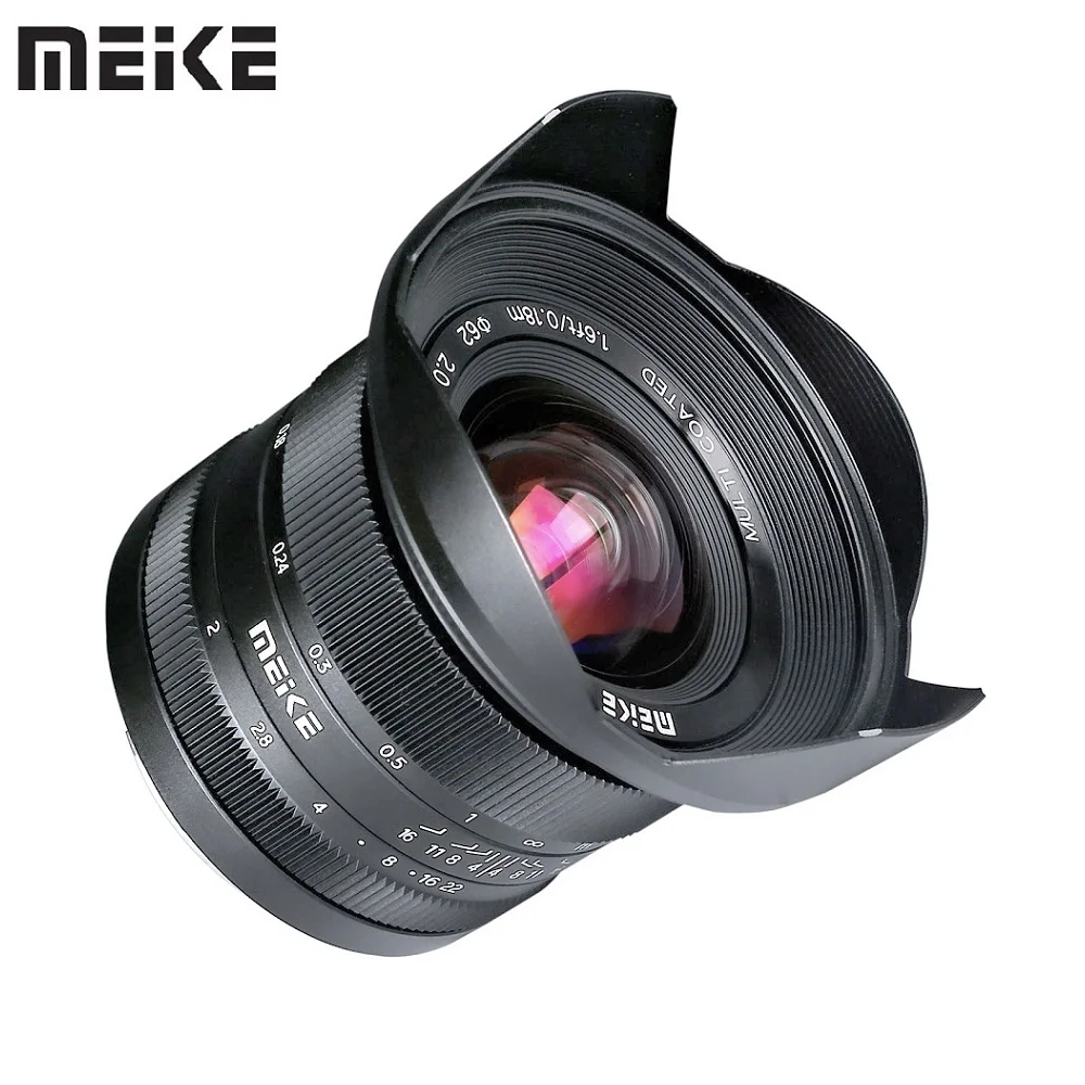 Meike 12Mm F2.0 Obiettivo Fisso Manuale Ultra Grandangolare Per Panasonic Olympus M4/3 Mount G7 Gh5 Gh6 Om-D E-M5 E-M1 Omd-Em10 E-Pl1