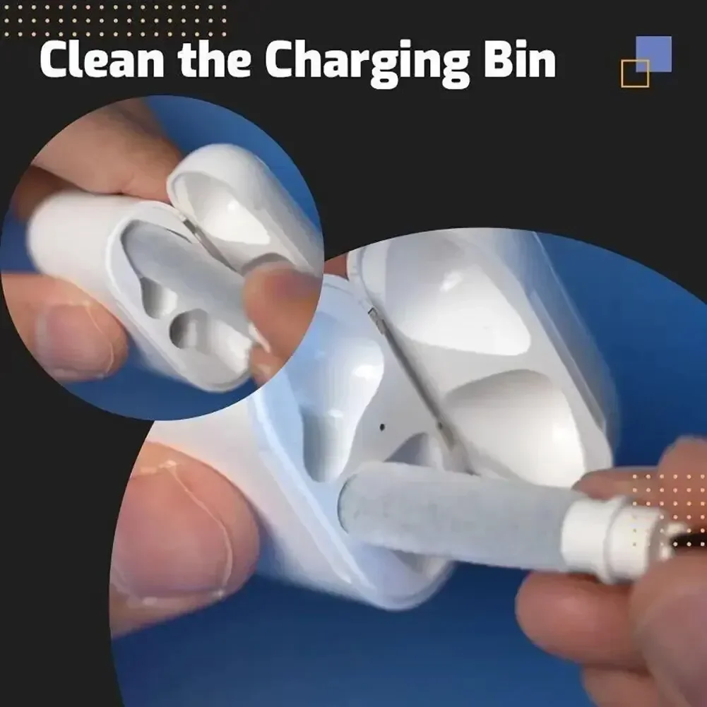 Kit di pulizia per Airpods Pro 1 2 3 Auricolari Penna di pulizia Spazzola Auricolari Bluetooth Custodia Auricolare Tastiera Strumenti di pulizia del telefono - Image 5