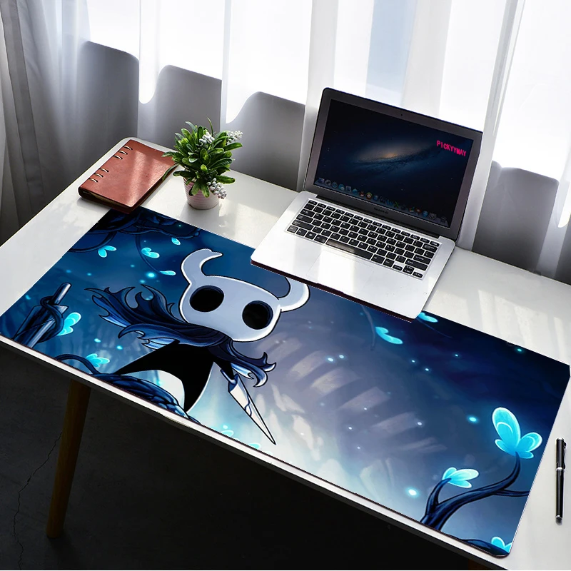 

Hollow knight Mouse Pad Gamer Large Lock Edge Soft Cute Gaming Mousepad Mountain Non-slip Rubber Computer Desk Mat Pad Mausepad