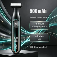 VGR rasoirs électriques hommes rasoir homme rasoir electrique Rasoir Professionnel Rasoir Portable Tondeuse à cheveux pour le corps IPX6 étanche Tondeuse à barbe Rechargeable Rasoir électrique pour hommes V-360 5