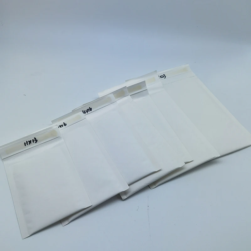 Hysen 50Pcs White Kraft Paper Bubble Mailers Padded Envelope for Cosmetics  Dustproof Shipping Bags Bubble Mailer Envelope Bags