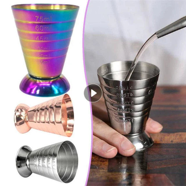 Stainless Steel Cocktail Measure Cup Cocktail Glass Mixed Drink