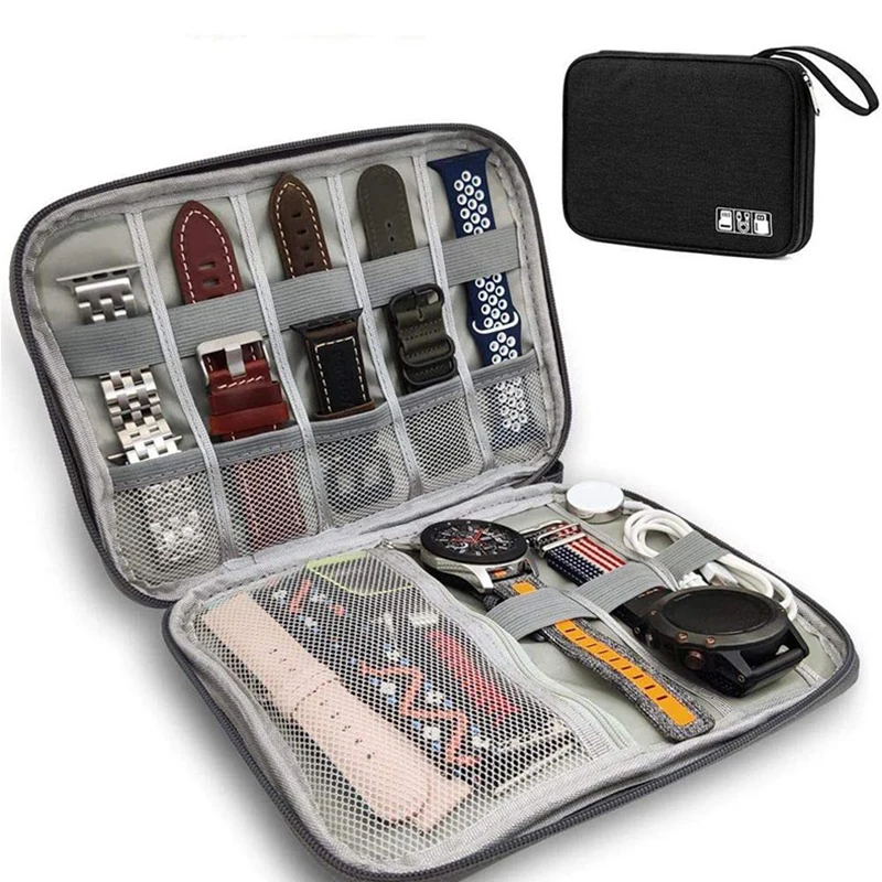 Watch Storage Box for Apple Watch Strap Case Data Cable Travel Smart Watch Wriststrap watch storage box watchband storage bag watch storage pouch watch storage bag