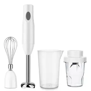 Wand Cordless Immersion Blender, 3 in 1 Multi Tool Set, Hand Blender with  Charging Dock, Whisk, and Chopper, Red (BCKM1013K06) - AliExpress