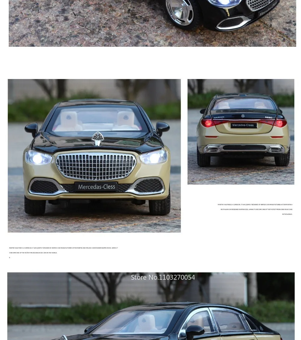 1:24 Alpha S680 Miniaturmodell Spielzeug Druckguss Legierung Auto mit Sound und Licht Rückziehfunktion Automatische Tür Vorderradlenkung Kinder Sammlerstück – Detail 35