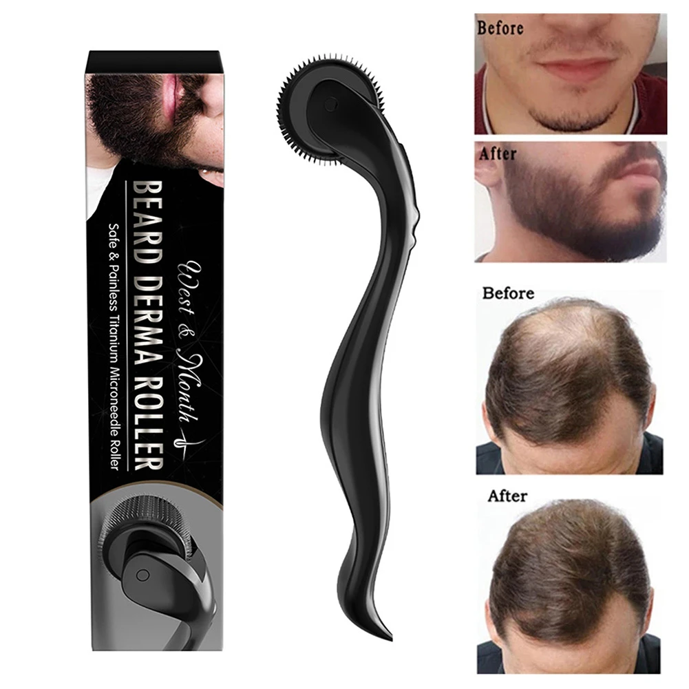 Rouleau de croissance de barbe pour hommes, rouleau à micro aiguilles pour  barbe et cheveux, nourrissant, réparateur, soins de la peau | AliExpress