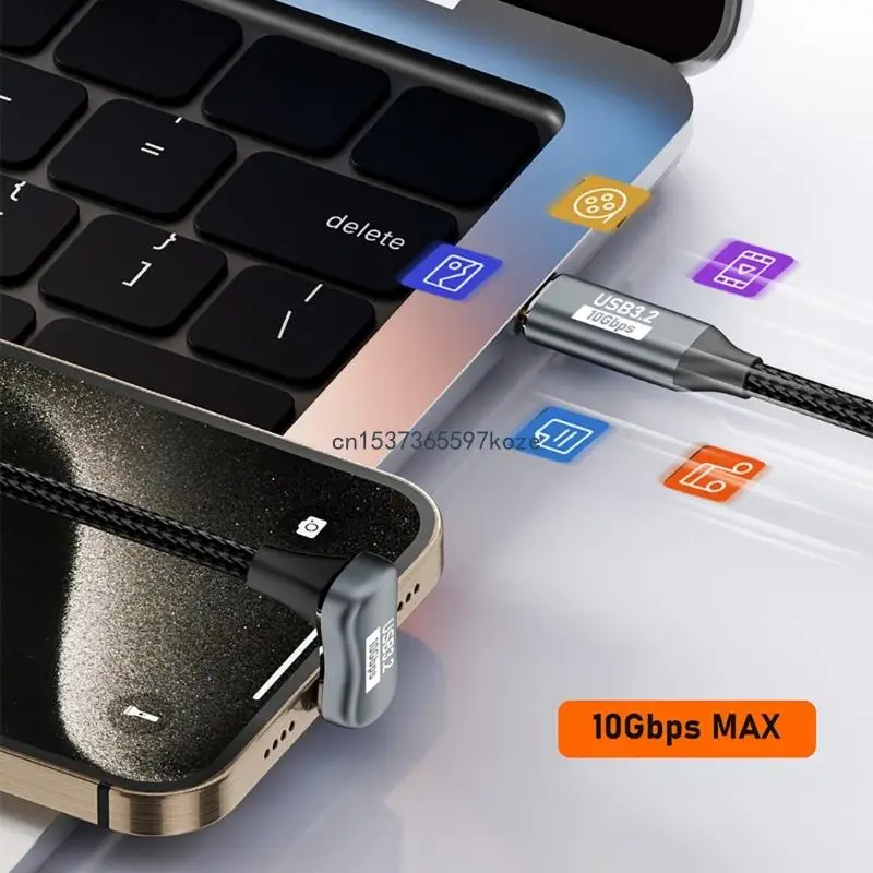 PD100W USB USB 케이블 노트북 태블릿용 고속 충전 데이터 코드 10Gbps