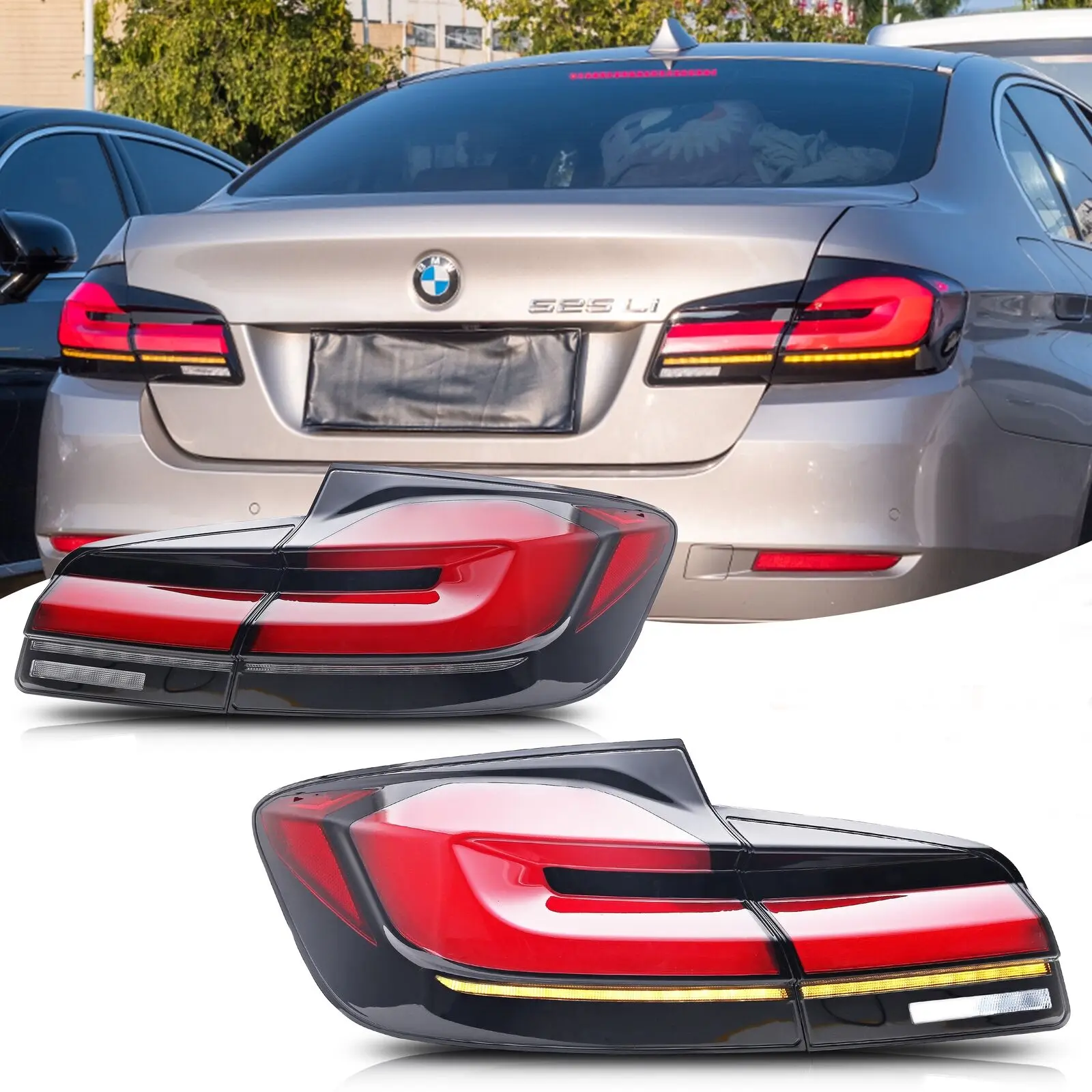 

Задние фонари светодиодный G38 для BMW Series 5 F10 F18 M5 2011-2017, последовательный индикатор запуска анимации