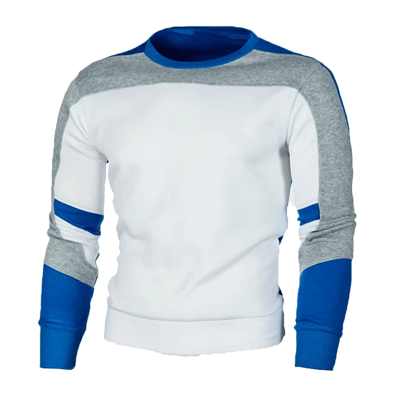 Animal Game Men's Casual Sweatshirt Color Block Streetwear Crewneck Autum Pullover Sweatshirts Outdoor Sport Jumpers for Man