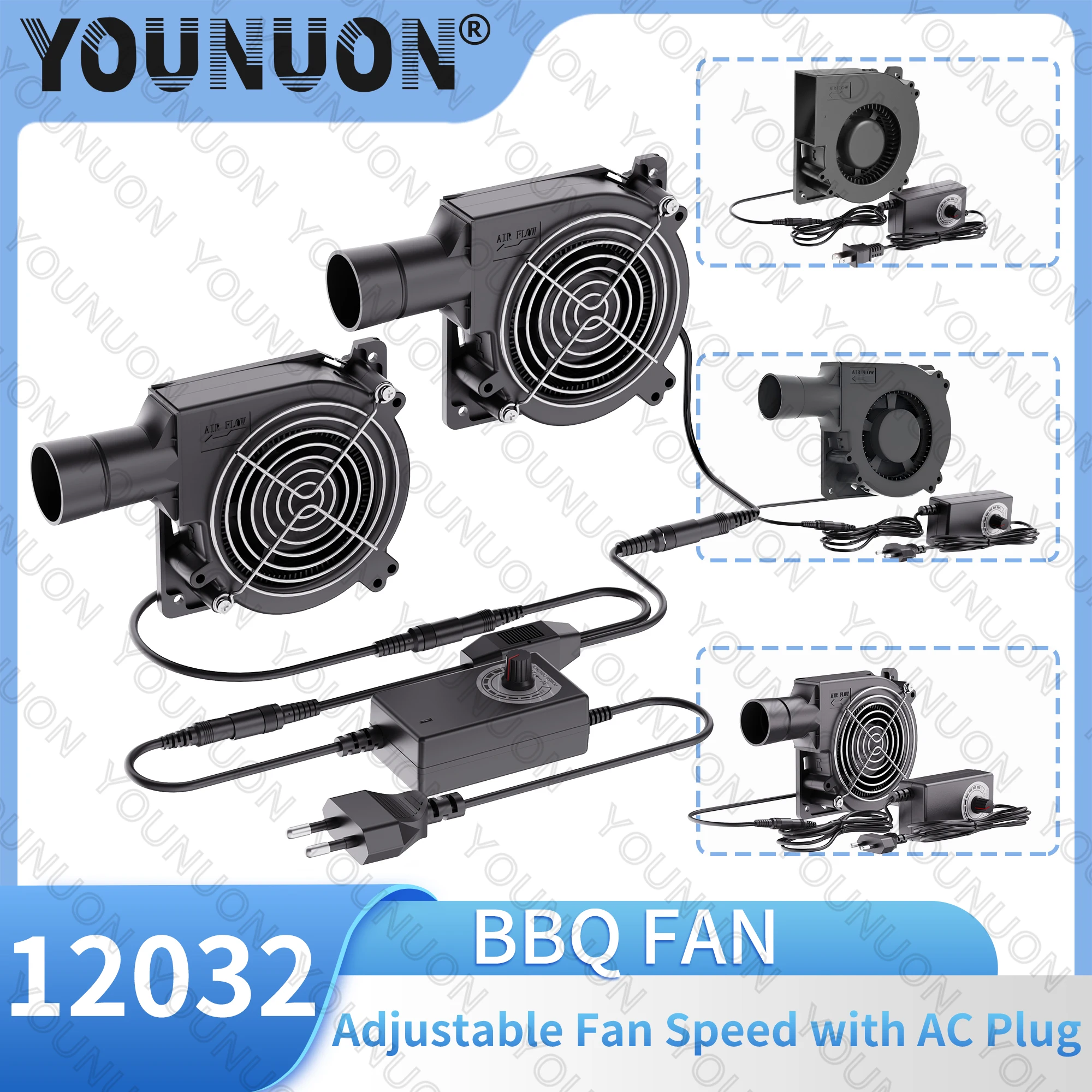 BBQ 120MM Blower Fan DC 12V 120mmx32mm Centrifugal Cooling Fan Variable Speed Controller Barbecue Camping Stove Cooking cooling fan