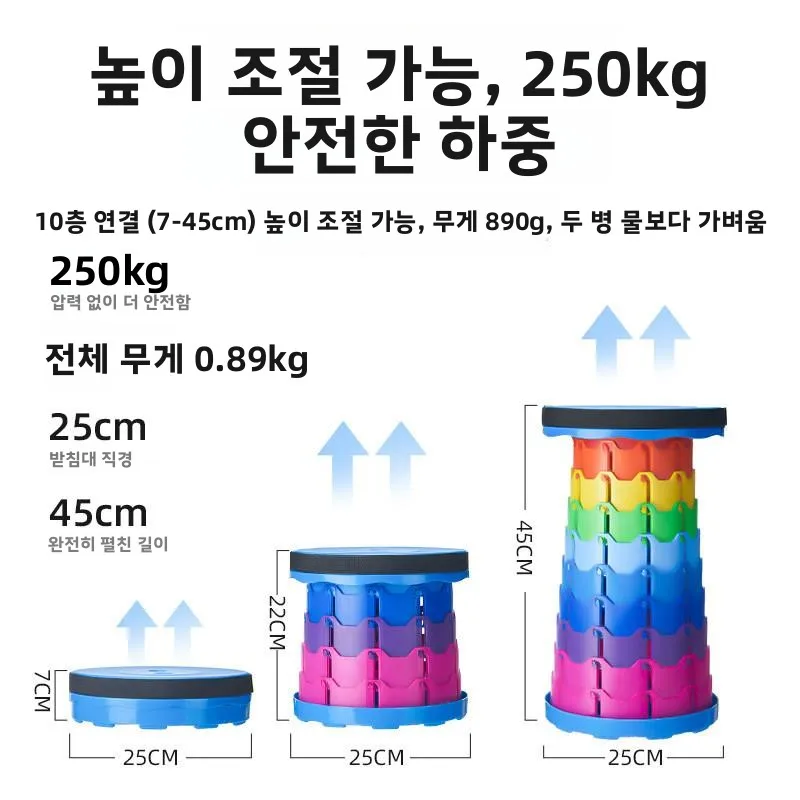 휴대용 야외 여행 조절식 접이식 의자 캠핑 장비 낮은 등받이 지원 경량 피크닉 의자 (공원용)