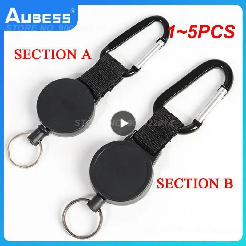 

Выдвижной брелок для ключей, портативное тактическое уличное кольцо для ключей, длина 1-5 шт.