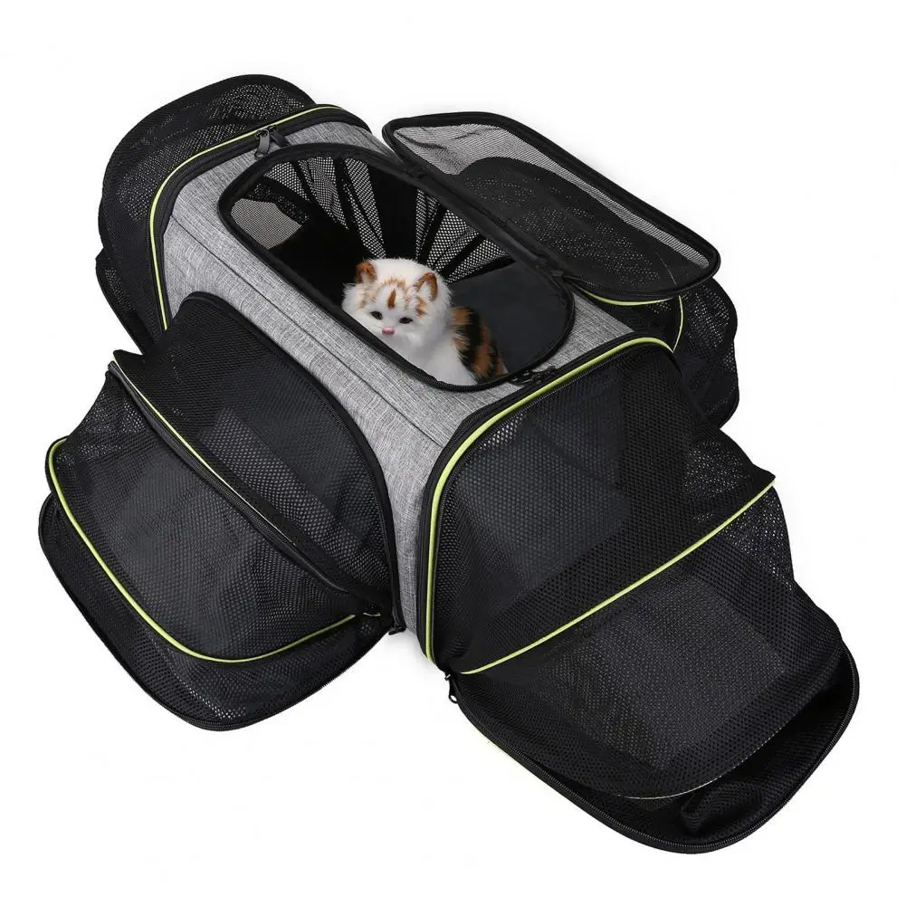 Pet Travel Bag Cat Seat Travel Handbag Pet Supplies Zipper Adjustable Breathable Foldable Expandable Small Medium