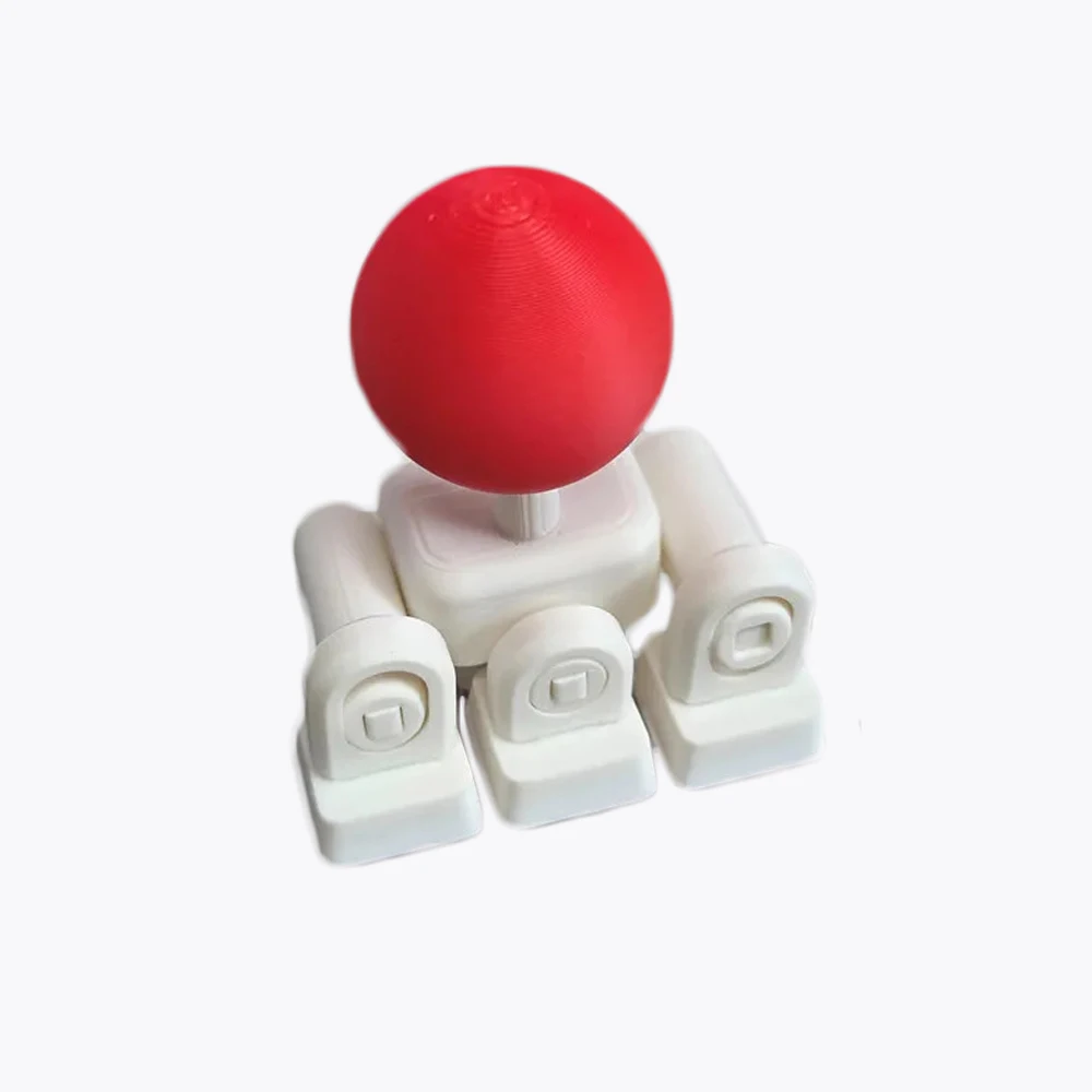 3D 프린팅된 기계식 키보드 외부 게임 조이스틱(WASD 이동 기능 포함), 격투 게임용, 교차축 버튼과 호환 가능