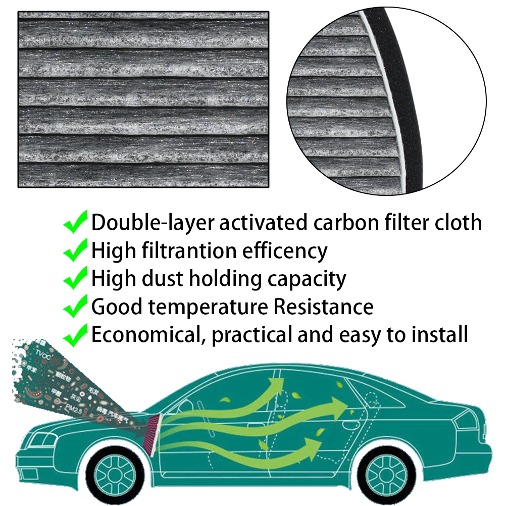 CF12001,Cabin Air Filter With Activated Carbon Particle For Mercedes-Benz,2006