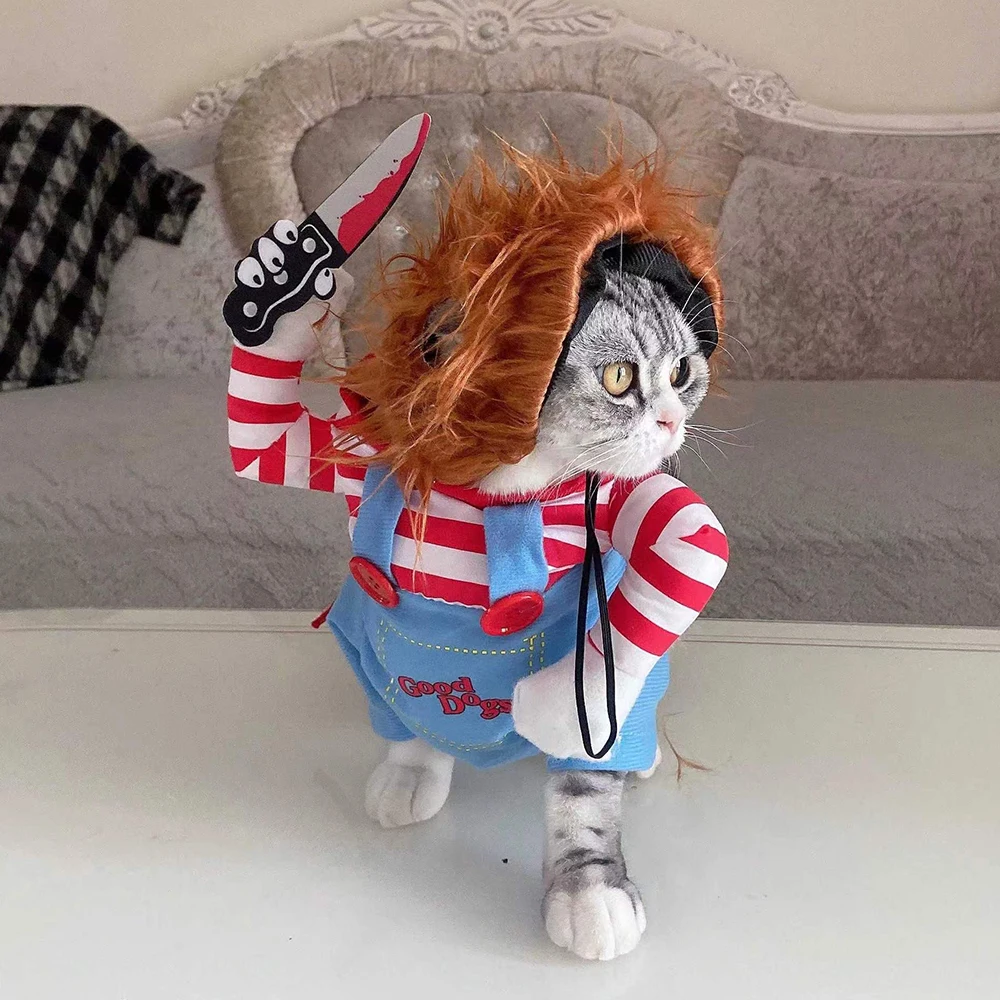 Funny Cat Costume For Small Medium Big Dog Halloween Cats