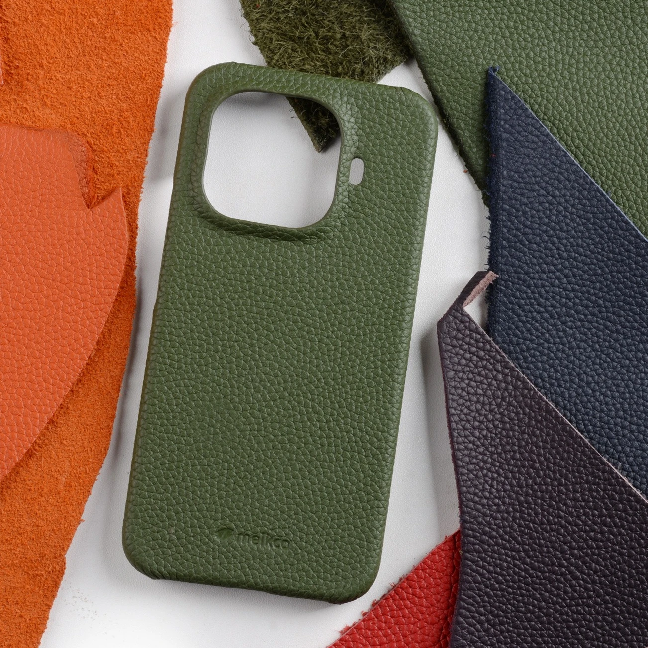 Melkco Genuine Leather Full Grain Cowhide Mobile Phone Cover with Lichee Pattern