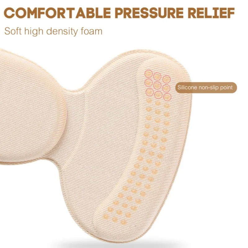 Strong Self-adhesive Heel Stickers High-heeled Shoes Sneakers Prevent Feet Blister Heel Pad Transparent Silicone Shoe Inserts