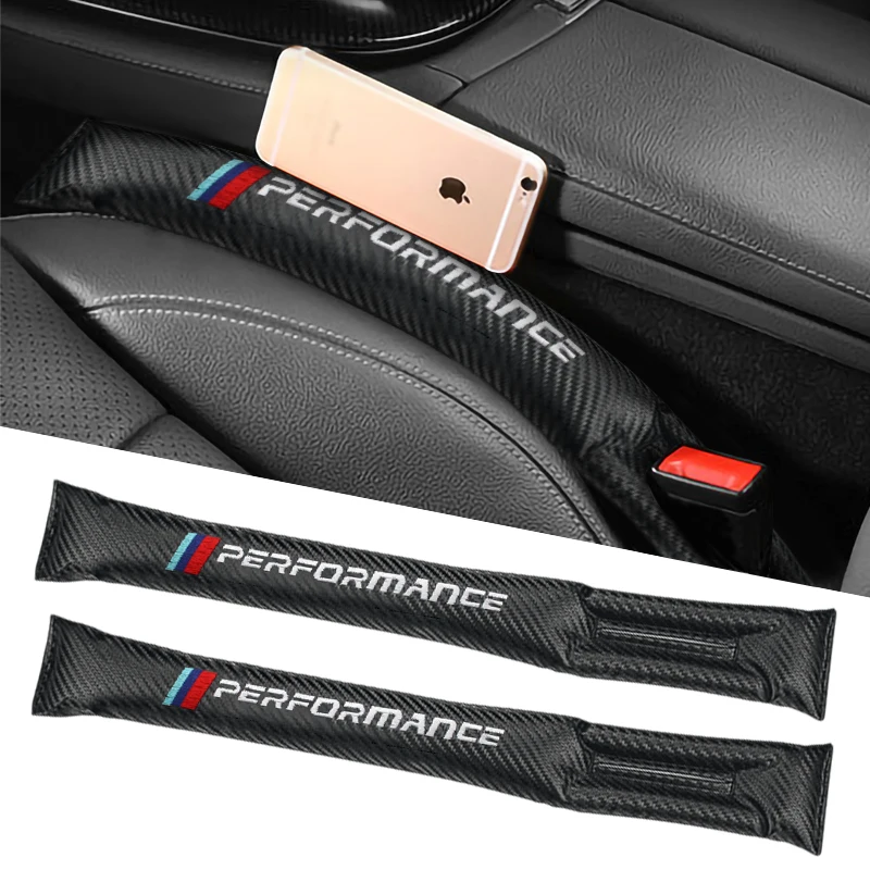 Pu Leather Car Styling Seat Gap Filler Plug Pad A Prova Di Perdite Badge Per Bmw M Performance F30 F20 F10 E46 E92 E91 E90 G20