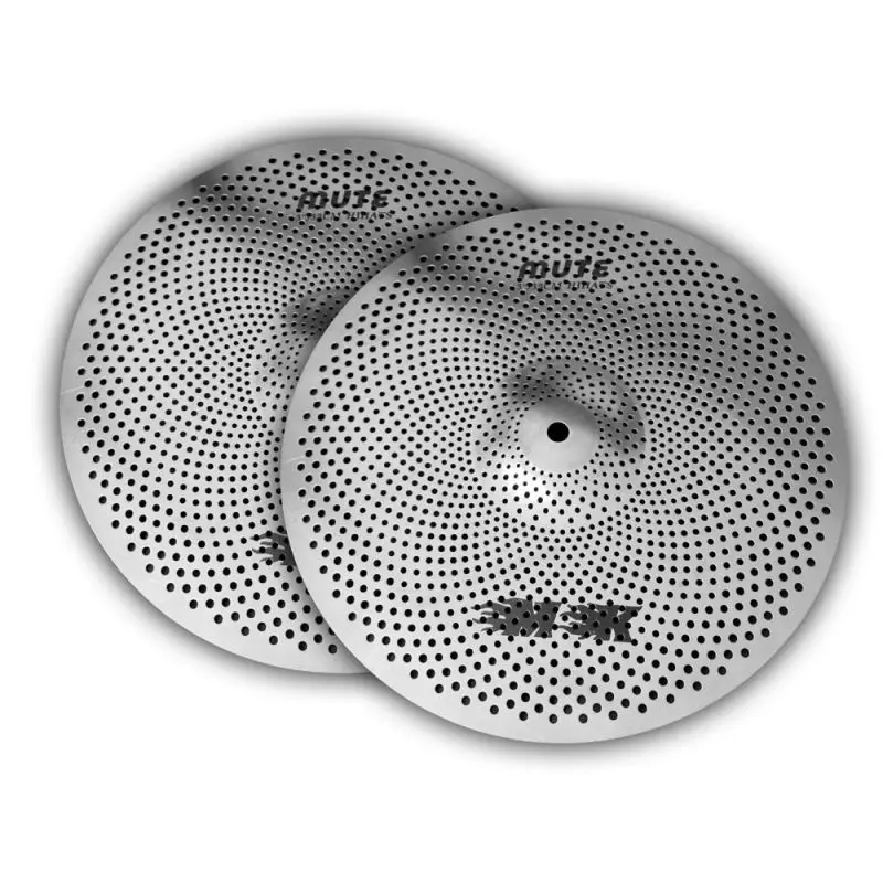 MK Silent Cymbals 13"Hihats Silver or Golden Good Quality Alloy For Drum Set