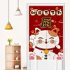Japanese Style Lucky Cat Printed Door Curtain Partition Kitchen Doorway Decorative Drapes Cafe Restaurant Entrance Half-Curtain 5
