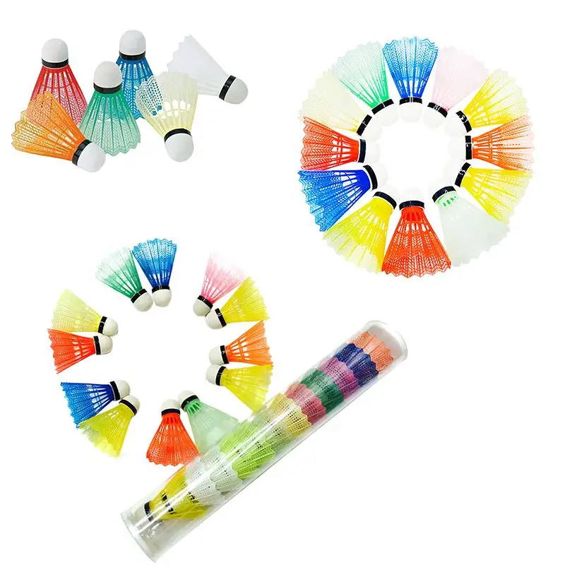 

Portable 12pcs/set Badminton Ball Colorful Plastic Training Outdoor Sports Activities Supplies New