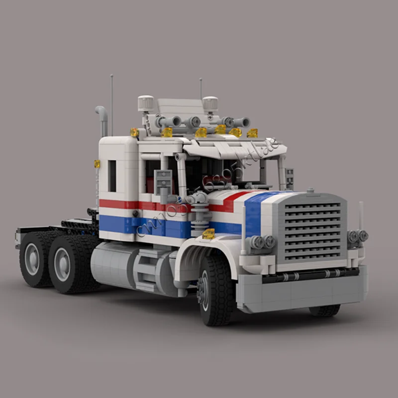 2638 PCS MOC 도시 공학 중형 트럭 헤드 모델 기술 빌딩 블록 창의적인 어린이 장난감 깜짝 생일 선물