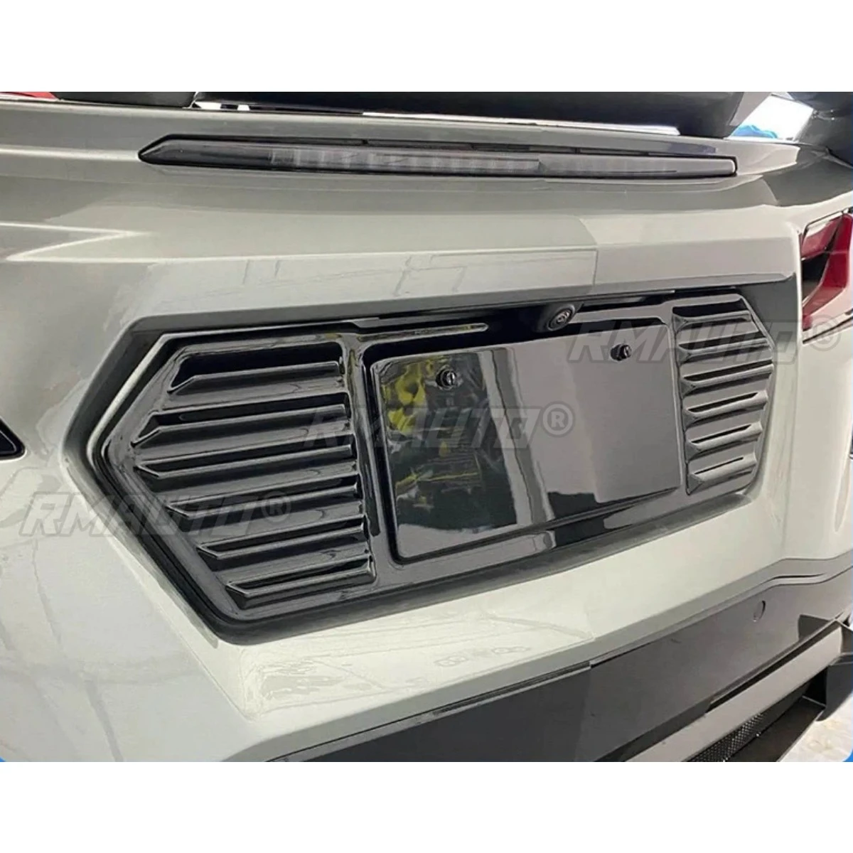 Corvette C8 Rear License Plate Holder Frame 3