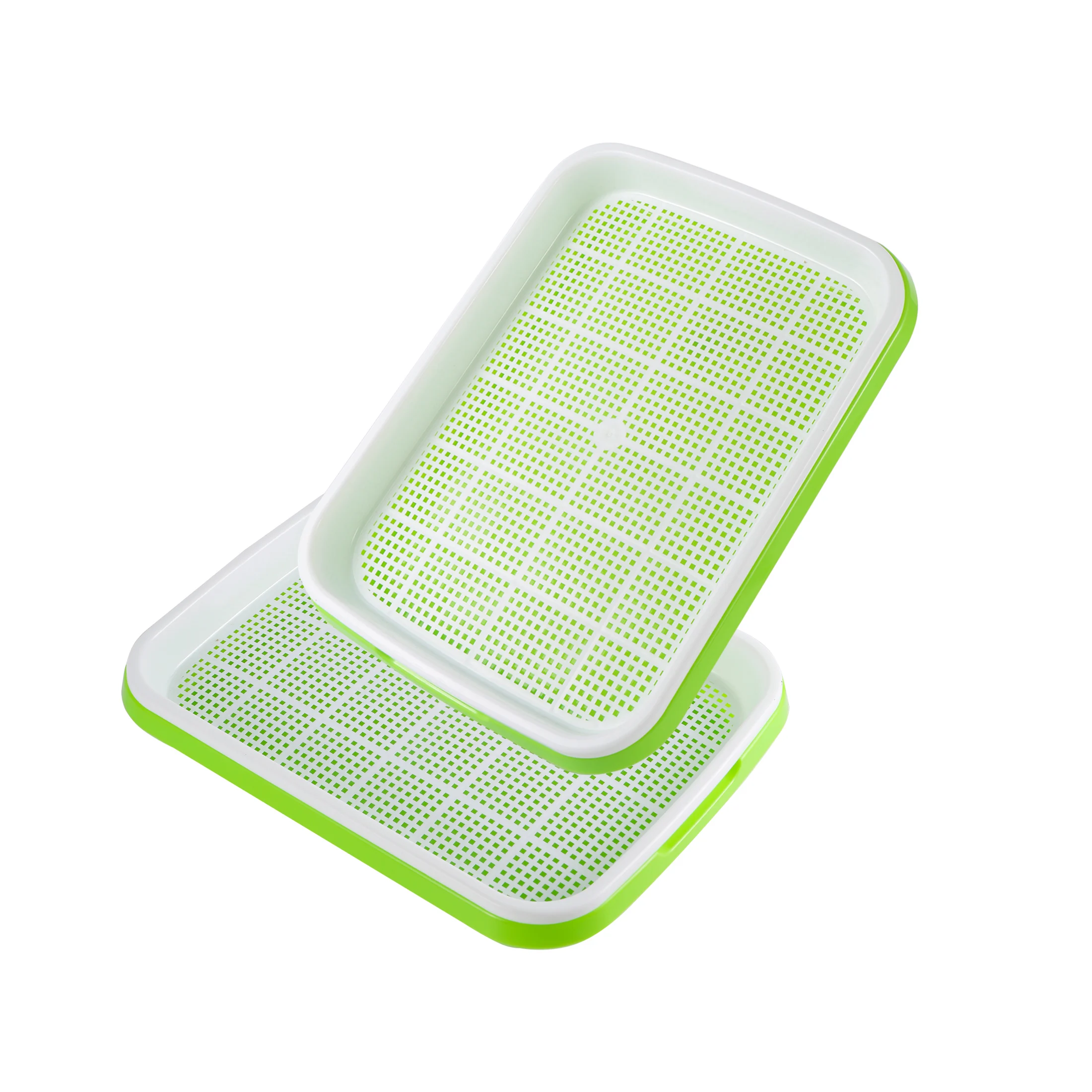Hydroponic Seedling Green Tray For Sprouts Soil-Free Planting Box Gardening Supplies Horticultural Hydroponic System Tool 1Set hydroponic germination tray
