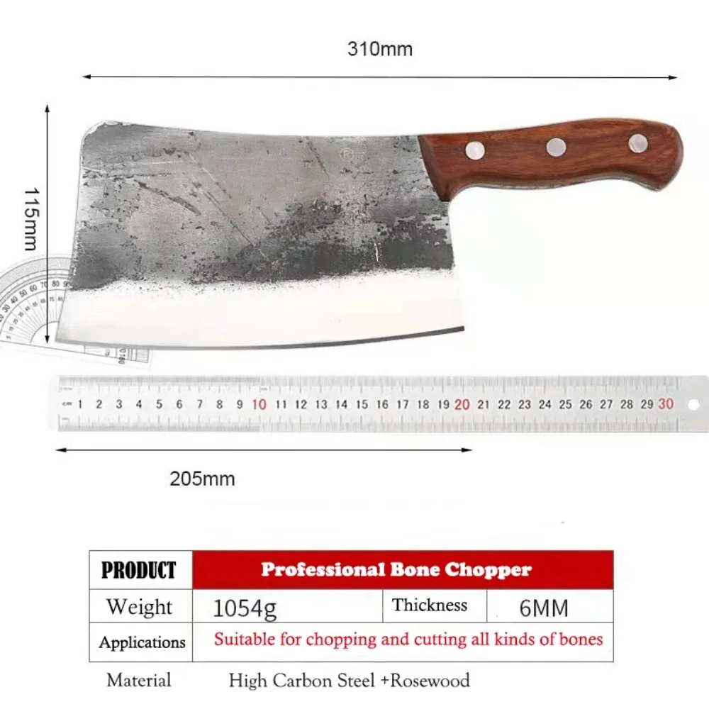 X/Large Cleaver Knife Chopper Chef Butcher Meat Bone Vegetable Kitchen  Steel 1kg