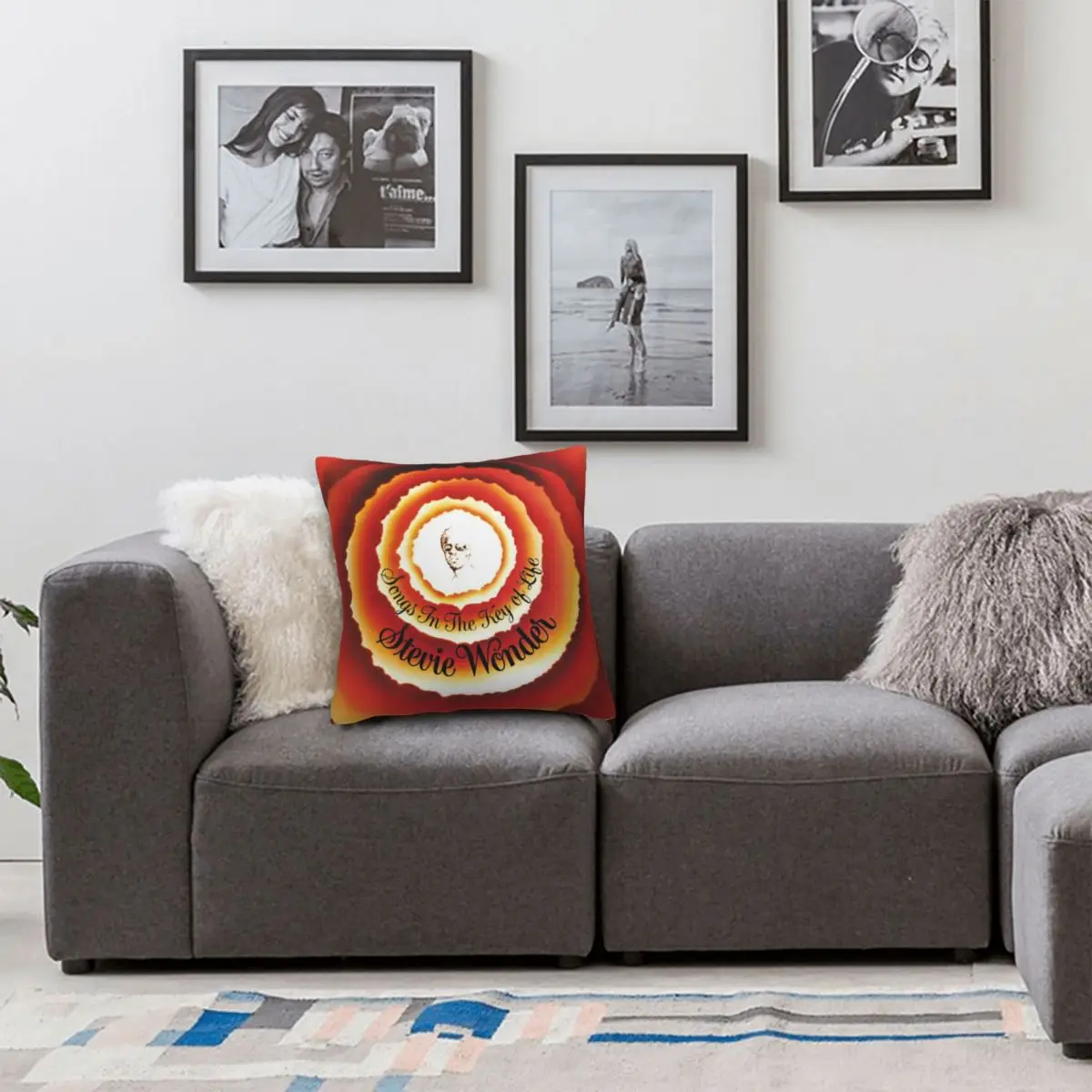 Stevie Wonder Pillowcase Polyester Linen Velvet Creative Zip Decor Throw Pillow Case Sofa Cushion Cover Wholesale 6