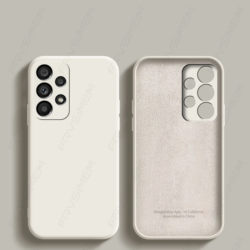 Luxus Original Flüssigsilikon Soft Cover für Samsung Galaxy A12 A22 A32 A22S A52 A72 A52S A33 A53 A73 5G M32 M12 M52 M_voghion.com