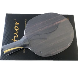 Stuor Special Blade Two-sided Heterogeneous BLACK Carbon Out and Pure Wood Long Pips-Out Table Tennis Racket Ping Pong Paddles