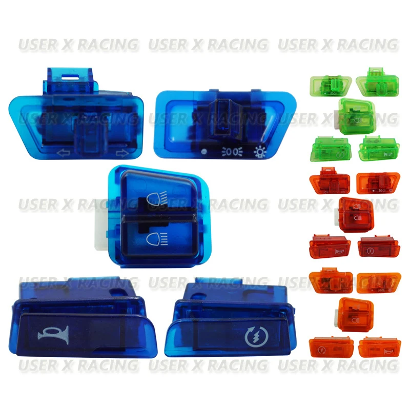 

USERX Motorcycle Accessories Modified Switch Button Kit Headlight Turn Signal High Low Beam Dimming Horn Start Various Switches