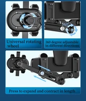 Lcars Car Interior Rearview Mirror Extended Phone Holder, Universal Multifunctional, Adjustable Length, Multi-Angle Adjustable Car Phone Navigation Support Stand, Anti-Shake Reinforced Clamp Phone Holder - Image 6