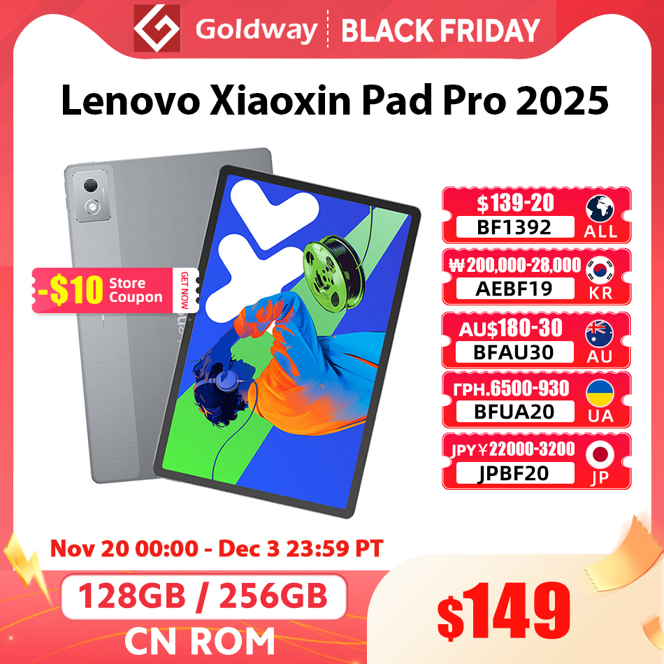  Original Lenovo Xiaoxin Pad Pro 2025 12.7'' 128GB 256GB MediaTek Dimensity 8300 144Hz 2.9K Screen 10200mAh Android 14 Tablet PC