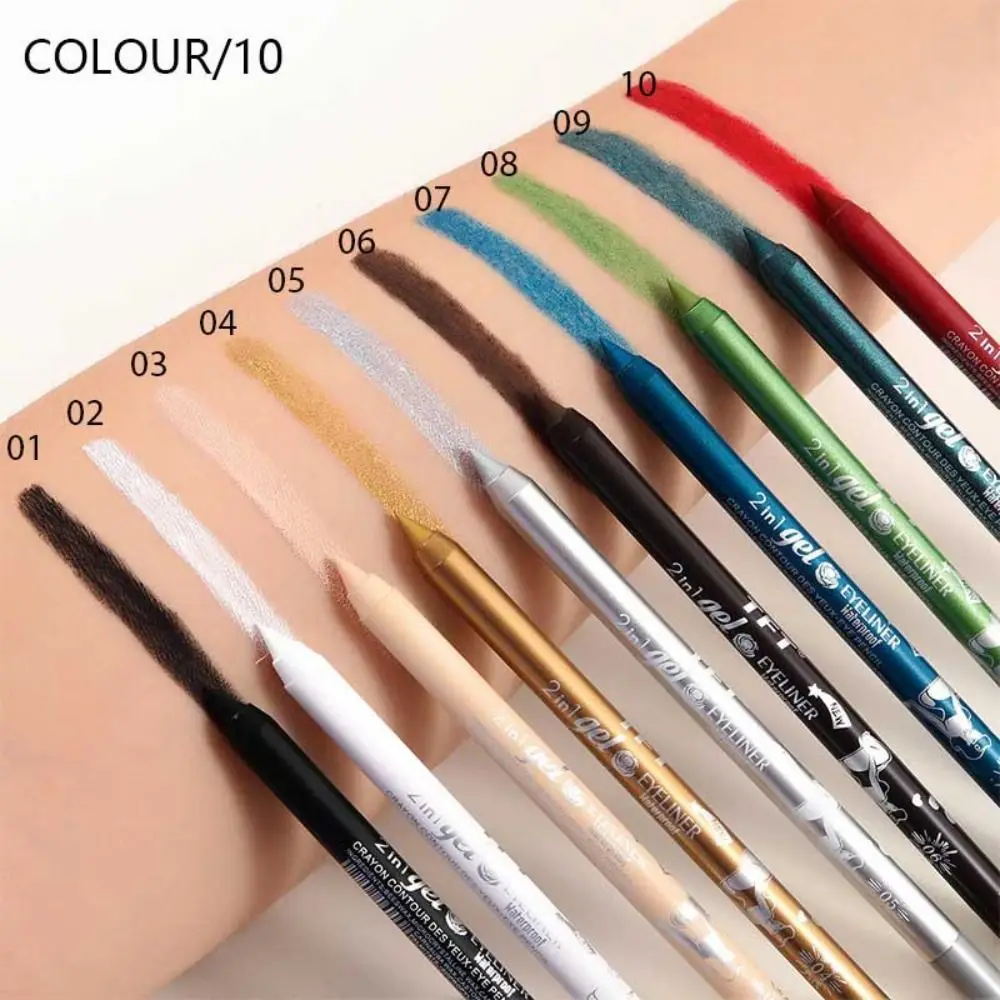

Long Lasting Eyeliner Pencil Colourful Pigment Waterproof Blue Black White Color Eye Liner Pen Makeup Eye Beauty Cosmetics