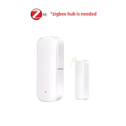 Smart Home Wireless Door & Window Sensor - Magnetic Security Alarm with App Remote Monitoring (Zigbee Version)