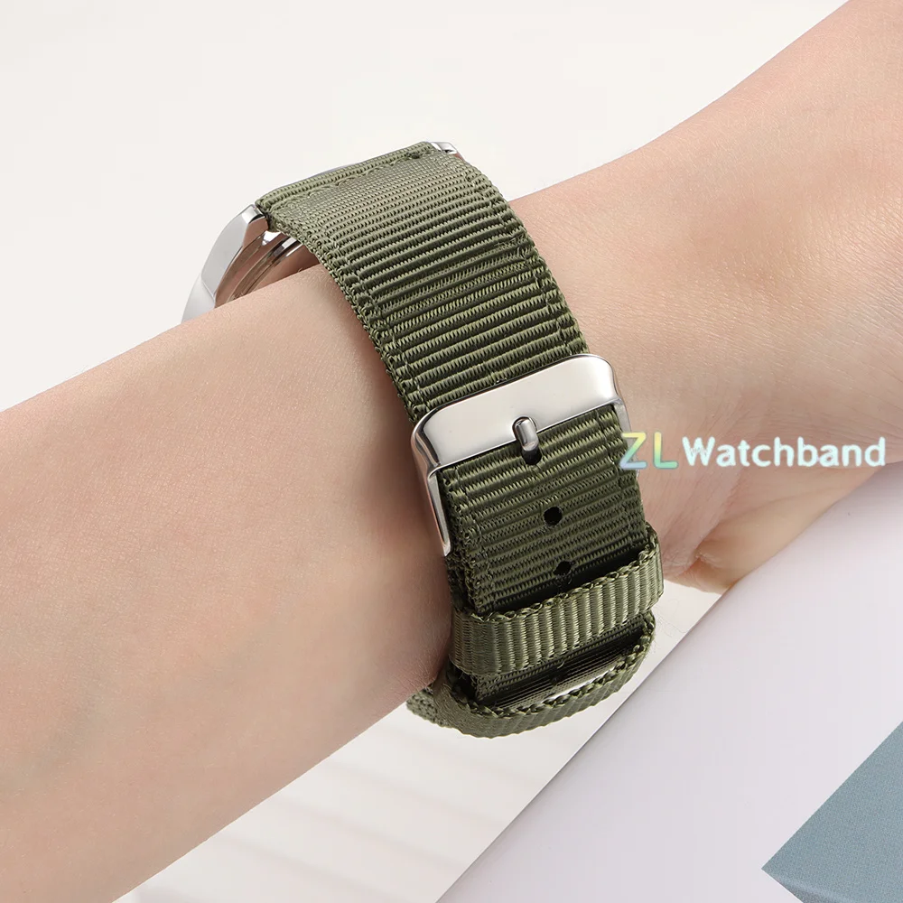 Quick Release Nylon Strap Wristband with Stainless Steel Buckle