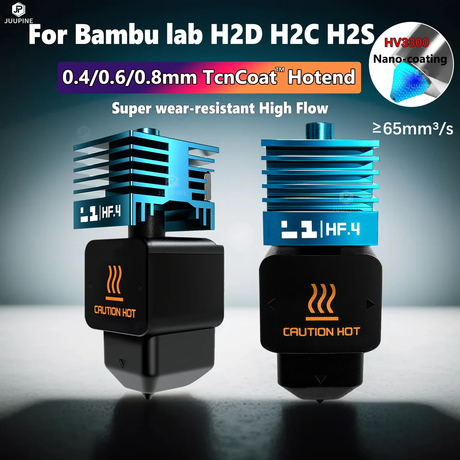 H2S H2C H2d Highflow 3D Hotend ≥65mmm³ /s For Bambu Lab H2D