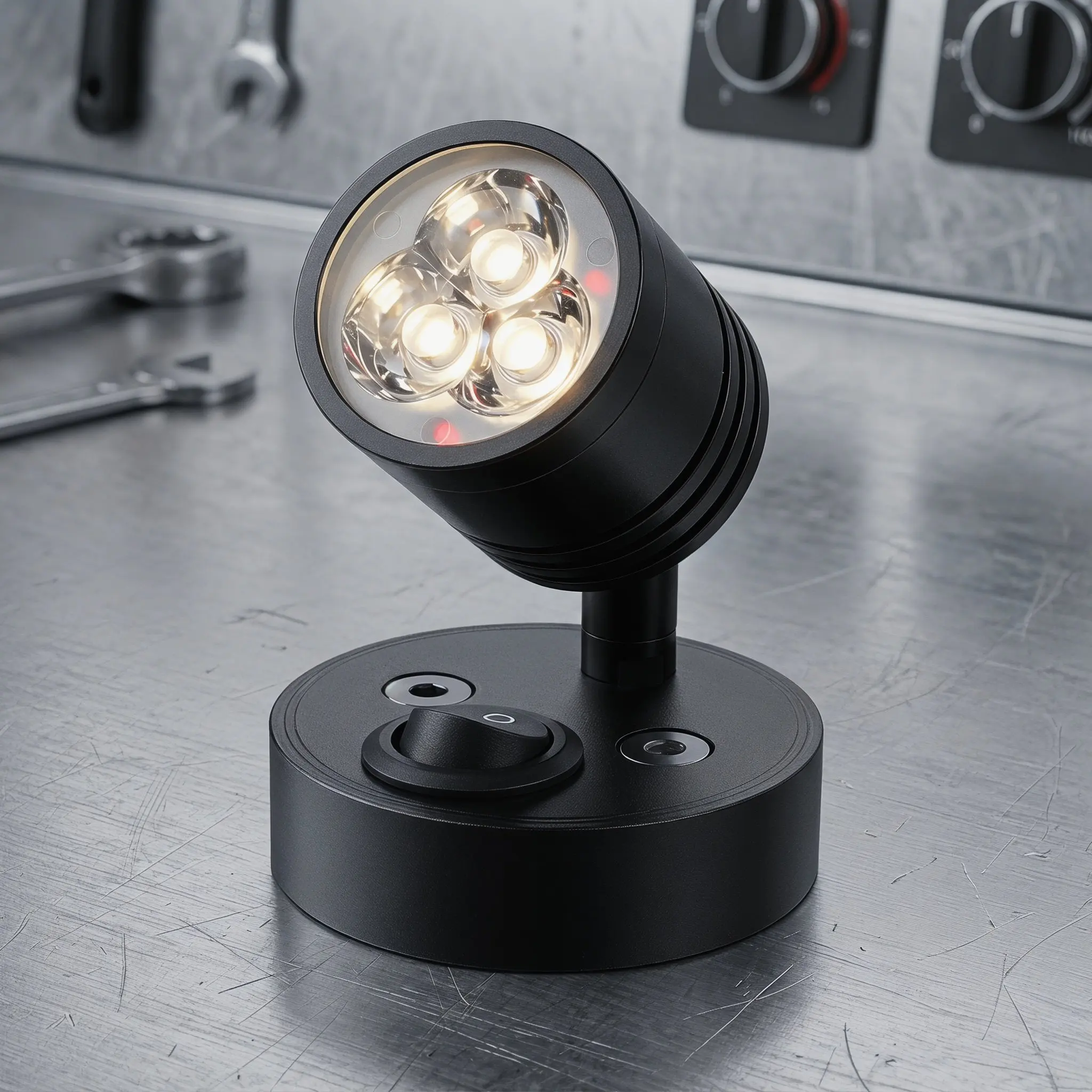 독서등 LED 보트 실내등 해양 램프 RV DC 12V 천장등 블랙