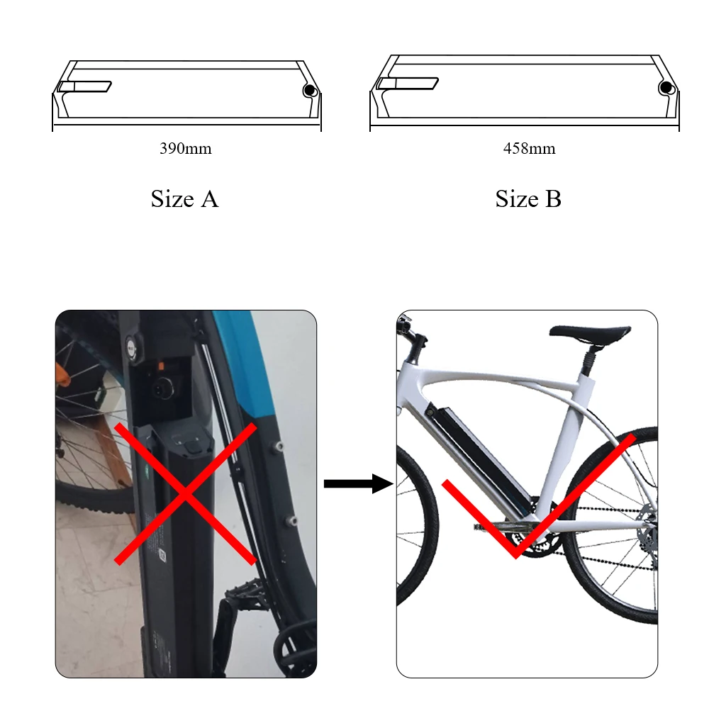 Reention Dorado Plus Skymaster Ebike Battery Pack 36V 10.4Ah 13Ah 14Ah 15Ah 16Ah 17.5Ah 20Ah 21Ah Batteries with 42V Charger